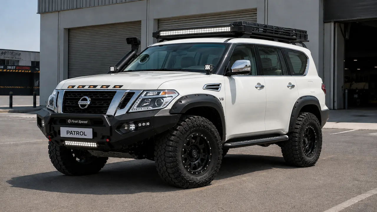 Nissan Patrol after off-road modification at First Speed